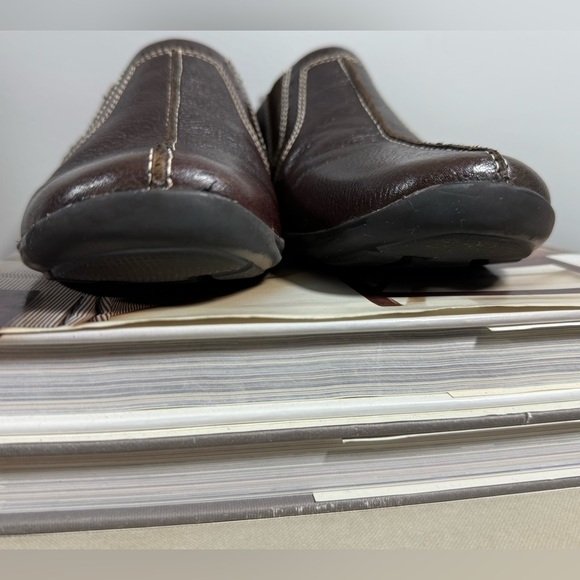 Women’s Natural Soul Size 7 1/2 Brown Leather Slip-On Shoes - Picture 10 of 15